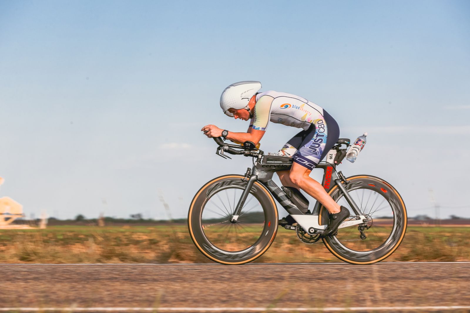 Matt on a time trial bike